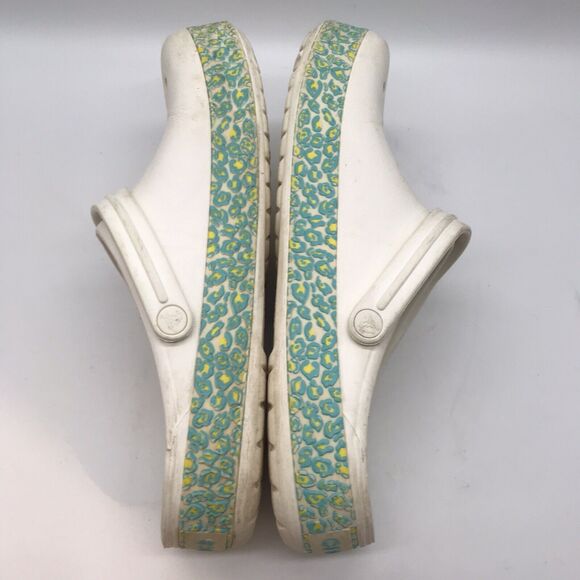 Crocs Platform Clogs White Men's 11 Nurse Medical Work Shoes No Vent Back Strap - Picture 7 of 13